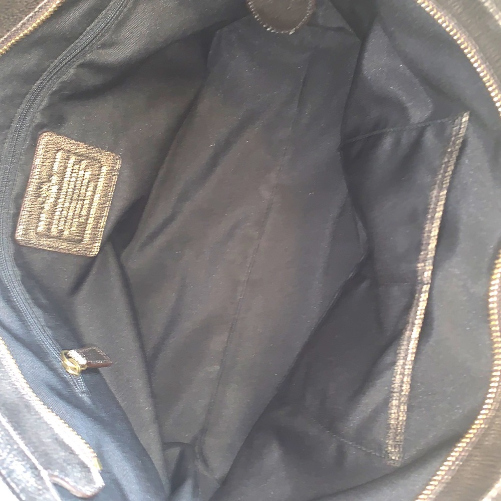 Coach Gold Bronze Metallic Tote Bag - Picture 5 of 10